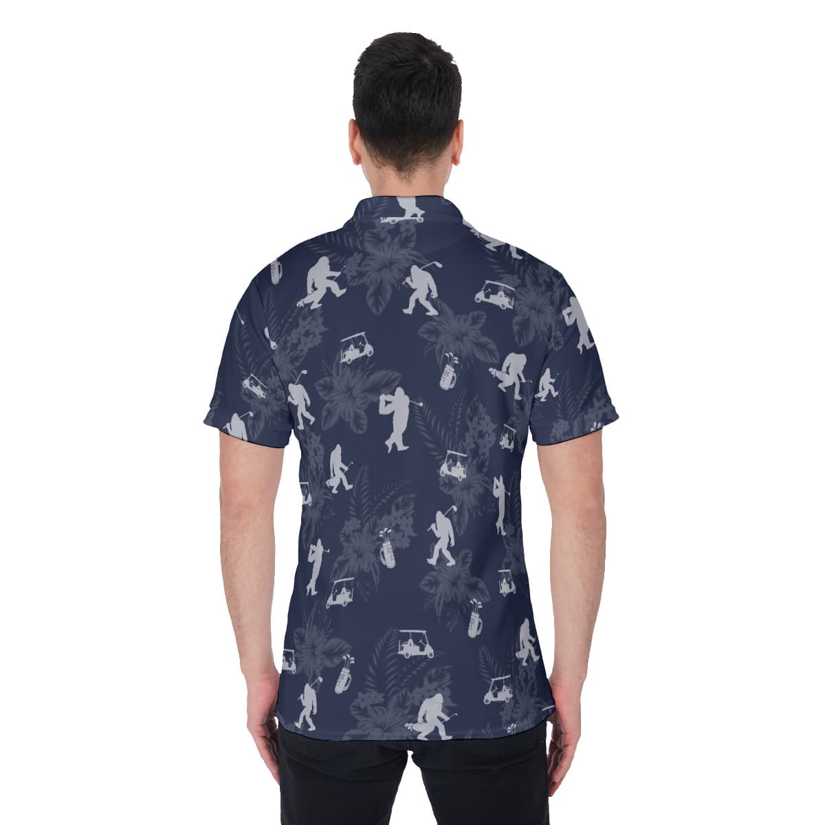 Men’s Bigfoot Navy Golf Shirt (3)
