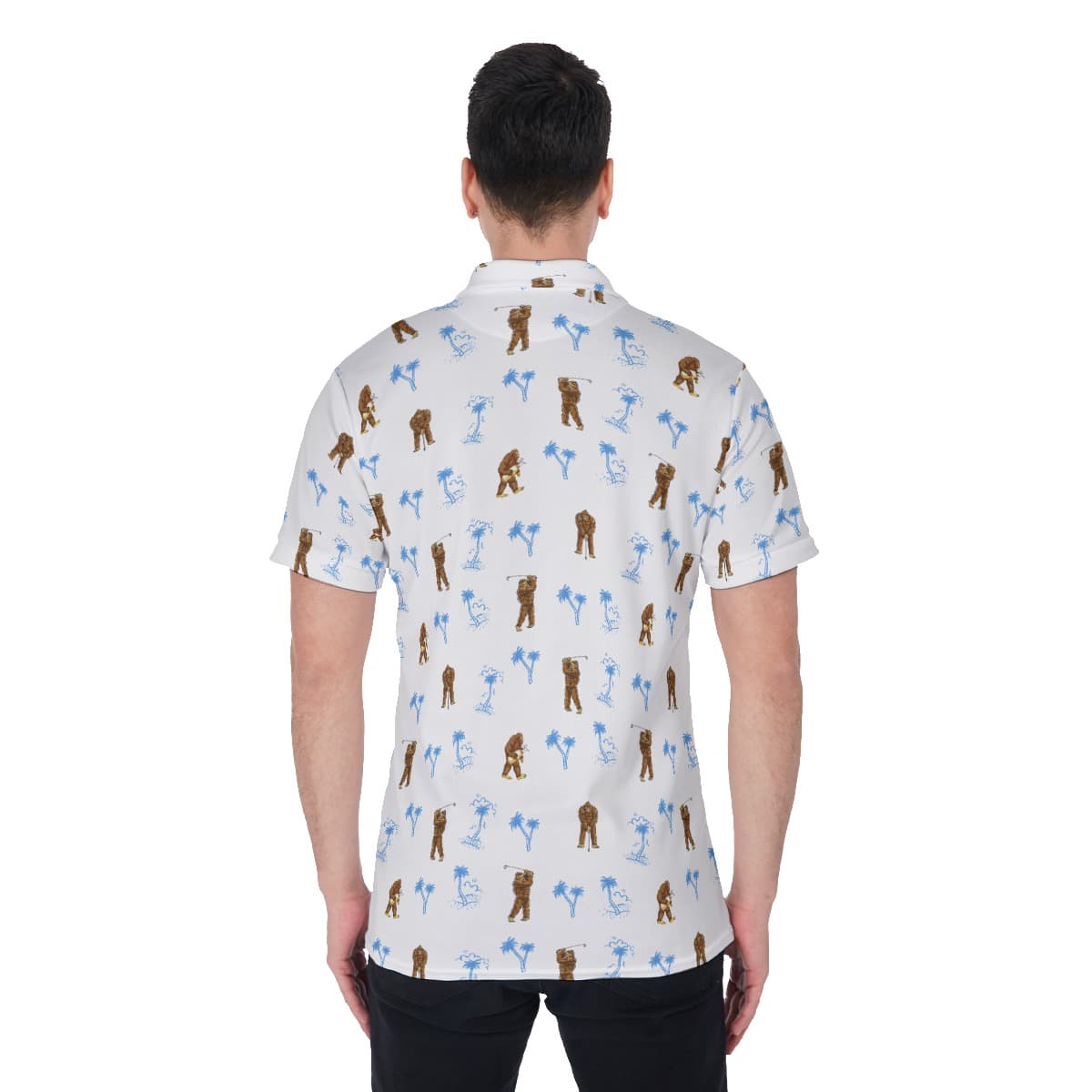 Men’s Palm Tree Bigfoot Golf Shirt (4)