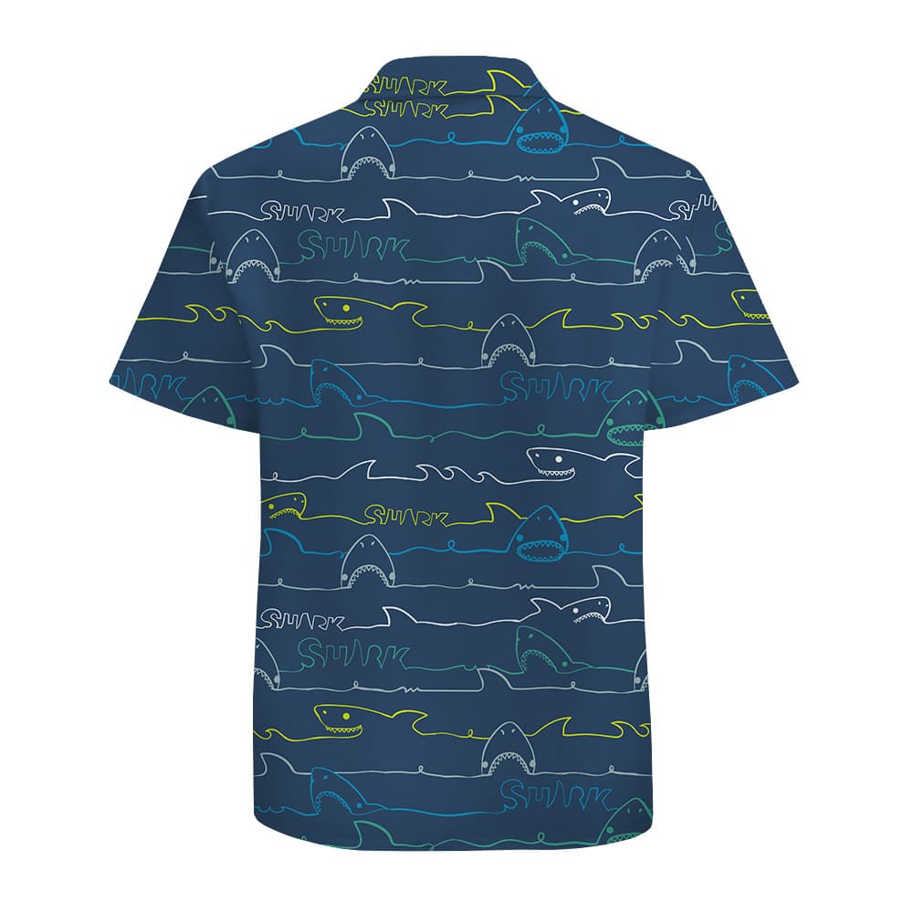 Men’s Shark Cotton Aloha Shirt (1)