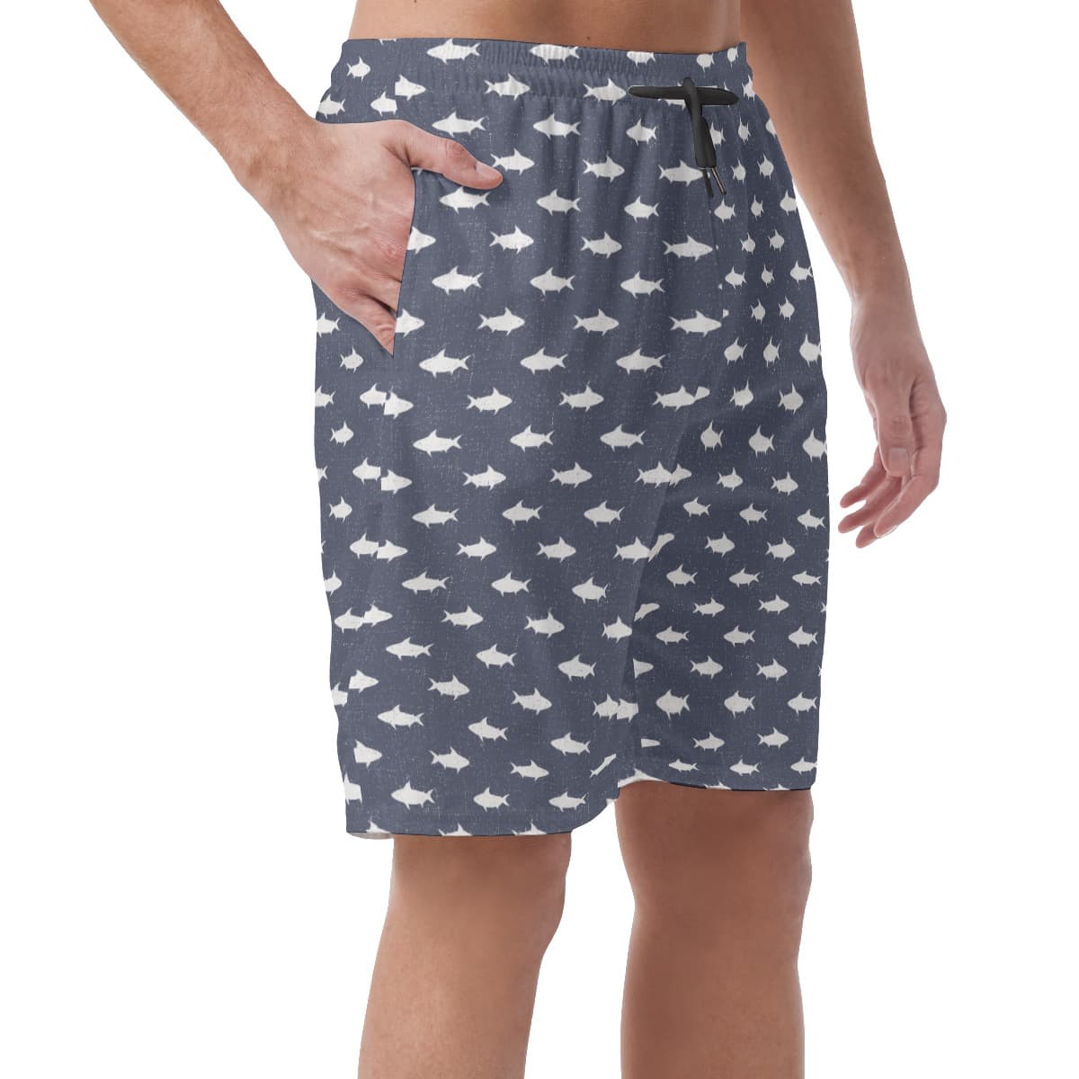 Men’s Shark Hawaiian Beach Shorts (2)