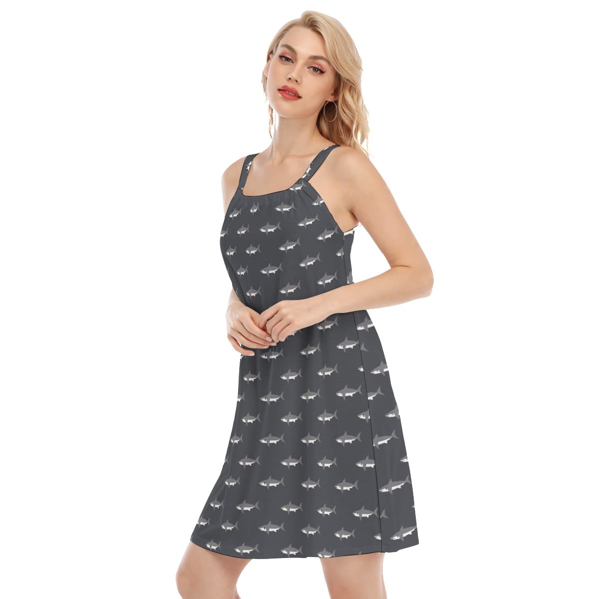 Mommy Shark Hawaiian Dress (3)