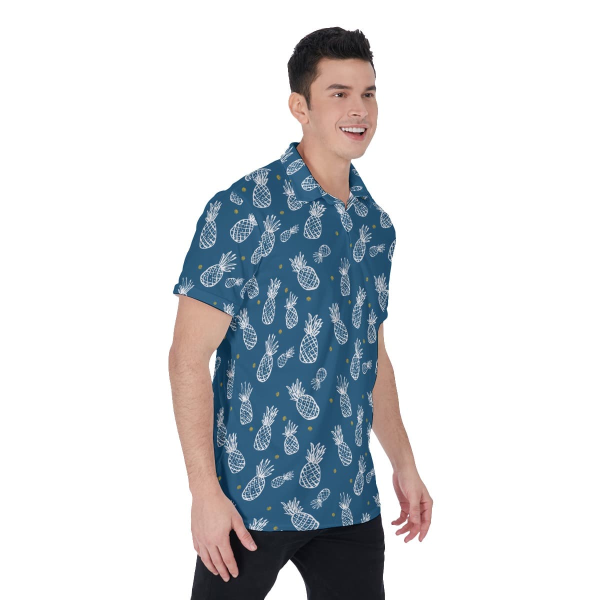 Pineapple Men’s Navy Golf Shirt (1)
