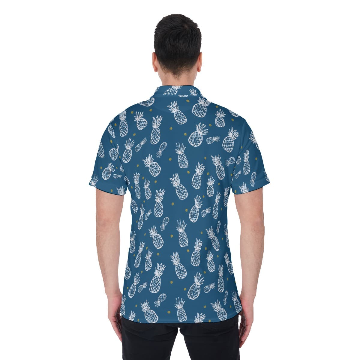 Pineapple Men’s Navy Golf Shirt (3)