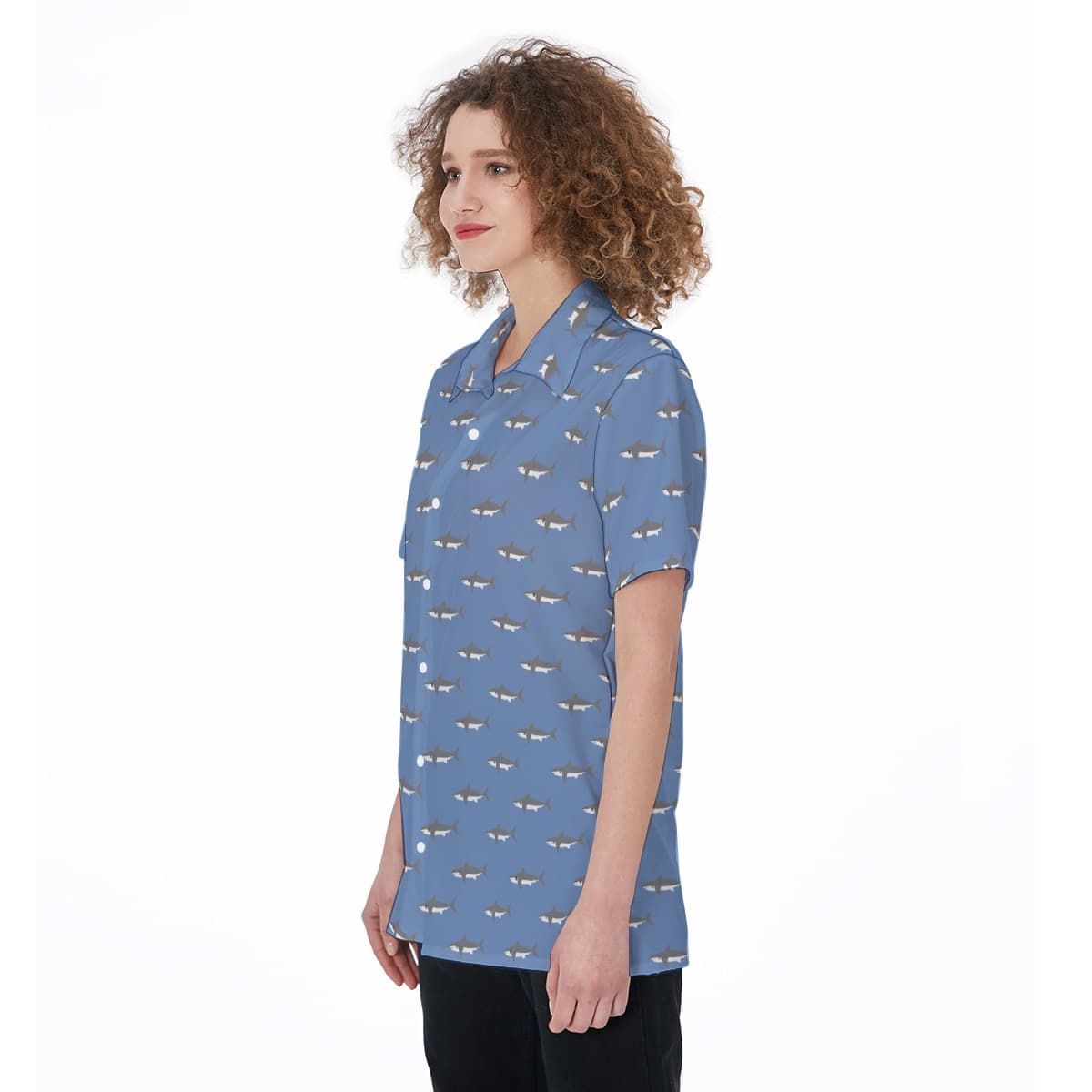 Women’s Mommy Shark Hawaiian Shirt (3)