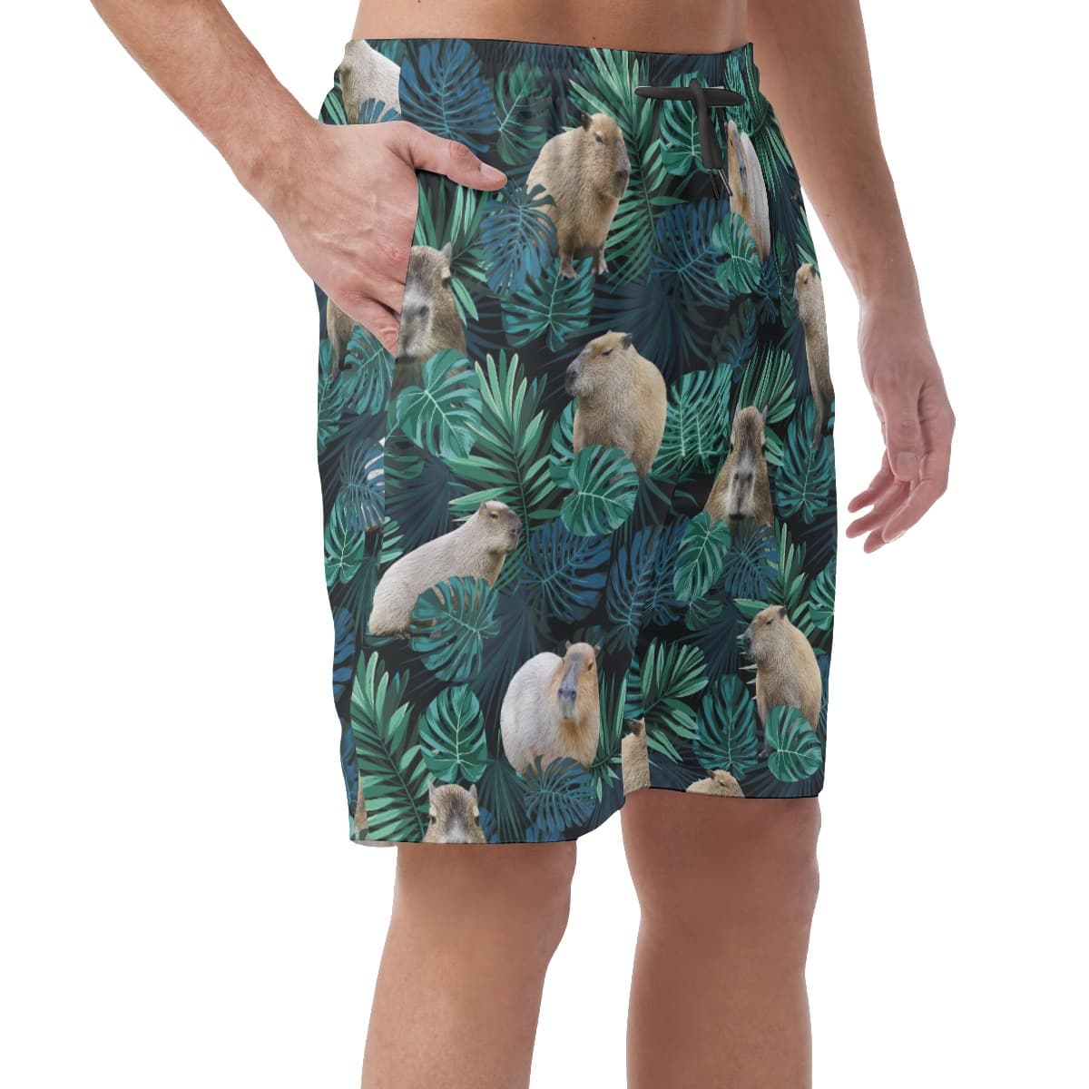 Capybara Hawaiian Beach Shorts (2)