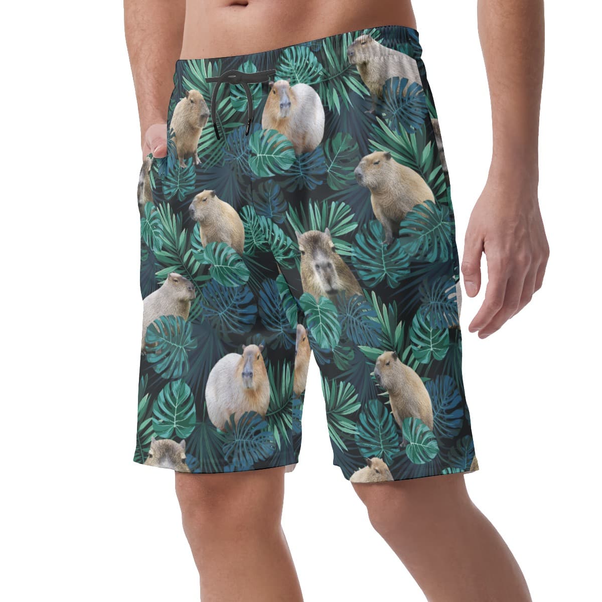 Capybara Hawaiian Beach Shorts (3)