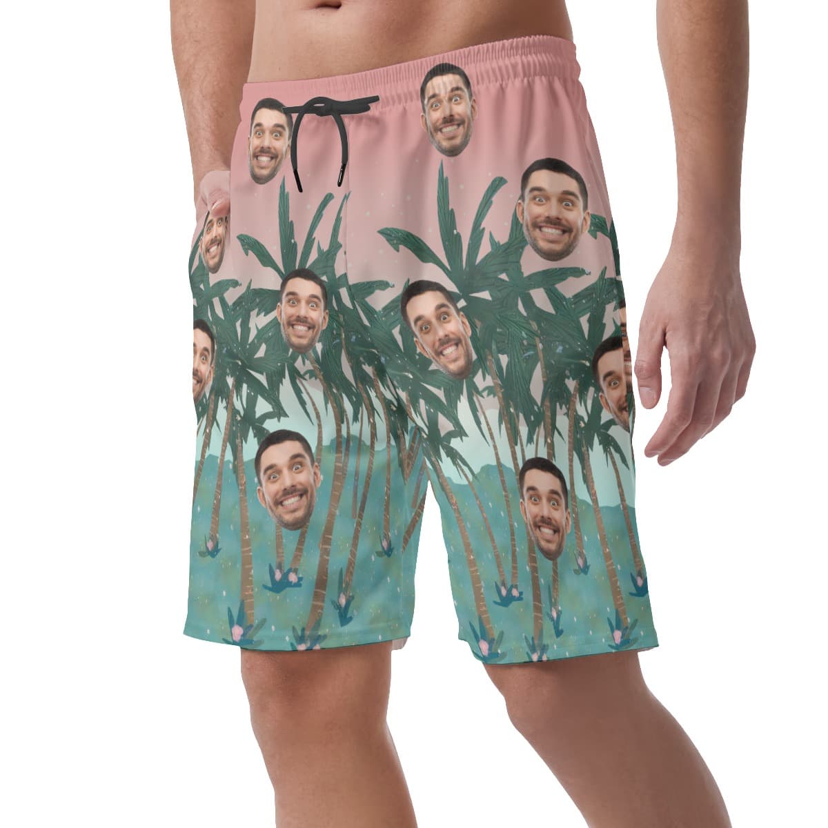 Custom Face Board Shorts For Men (3)