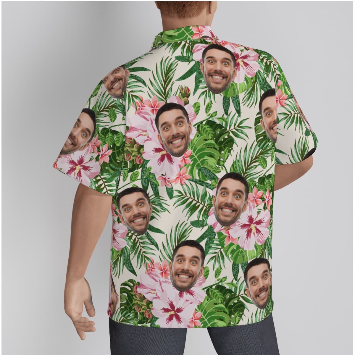 Custom Face Floral Aloha Shirt (3)