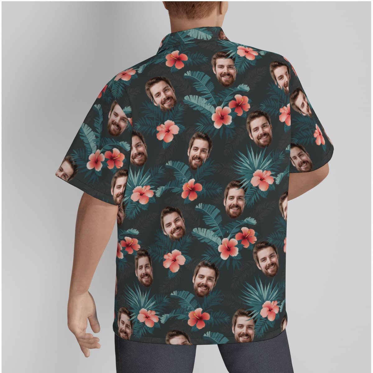 Funny Custom Face Hawaiian Shirt (2)