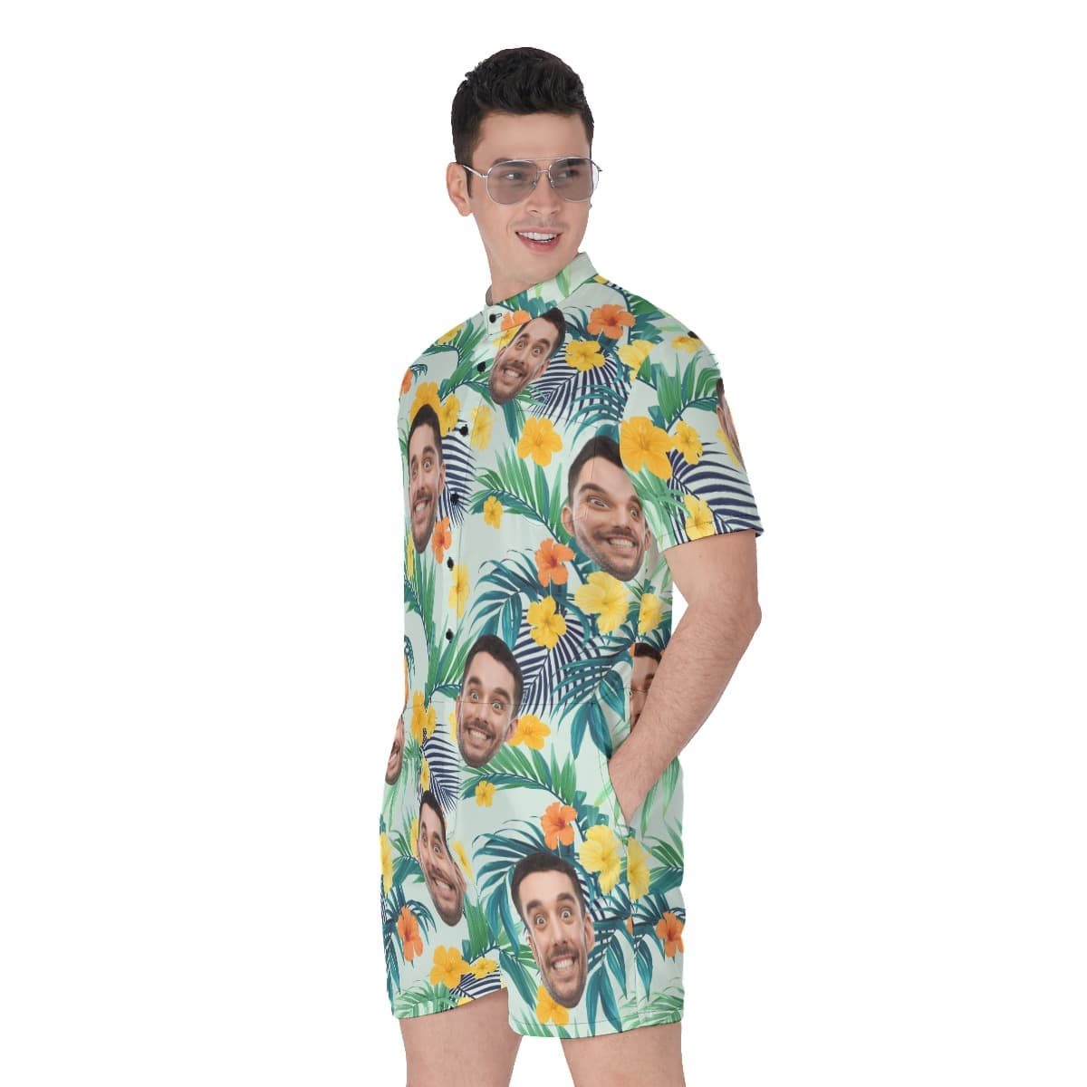 Men’s Tropical Romper Custom Face (3)