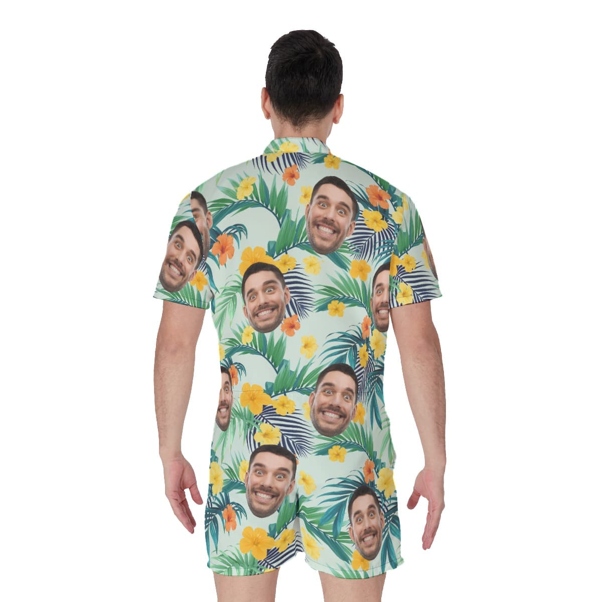 Men’s Tropical Romper Custom Face (4)