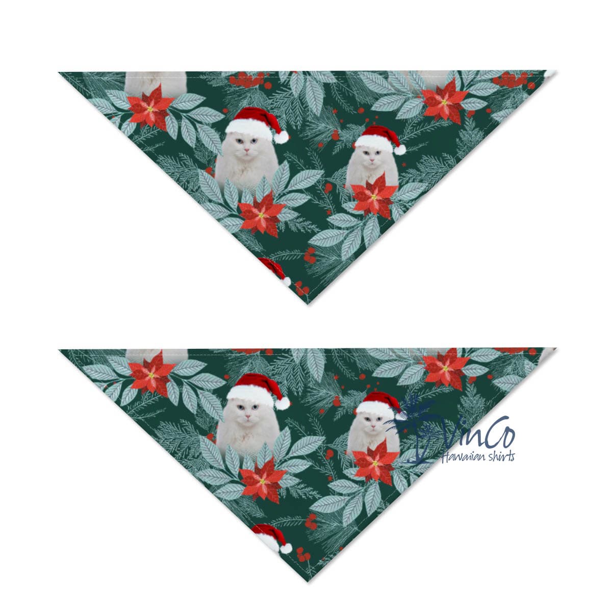Custom Dog Christmas Bandana Scarf (1)