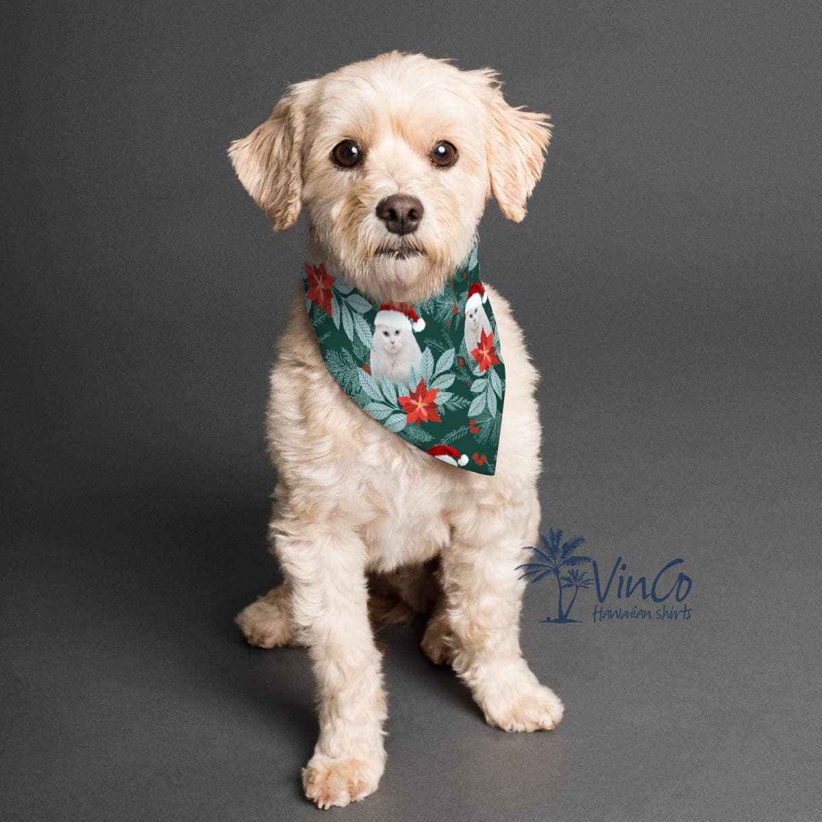 Custom Dog Christmas Bandana Scarf (3)
