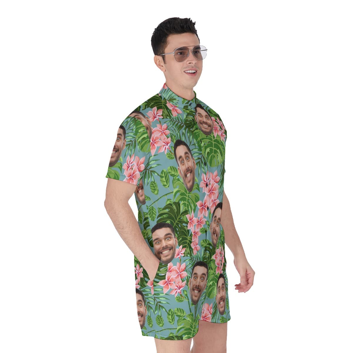 Custom Face Summer Romper For Men (2)