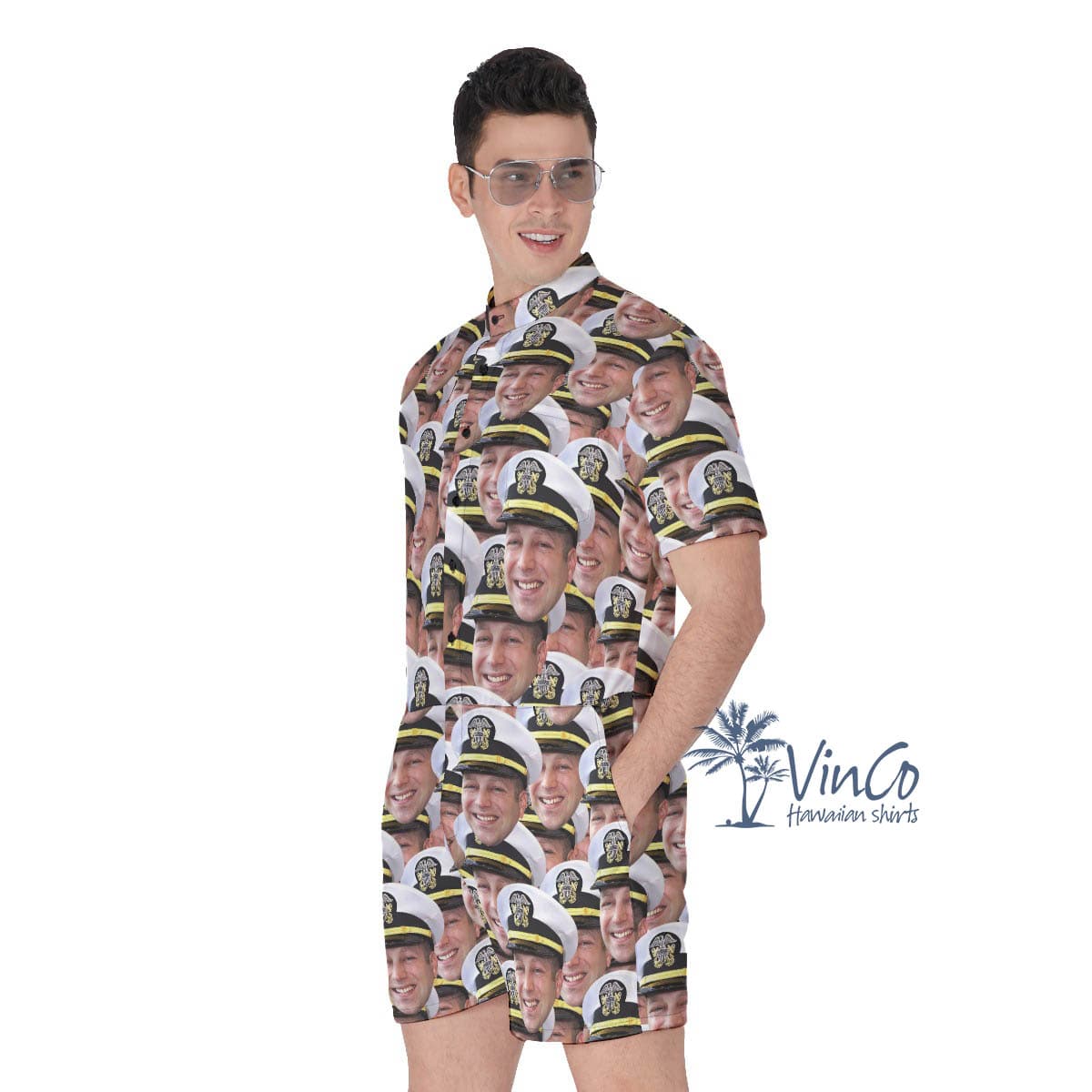 Custom Face Veteran Romper For Men (3)