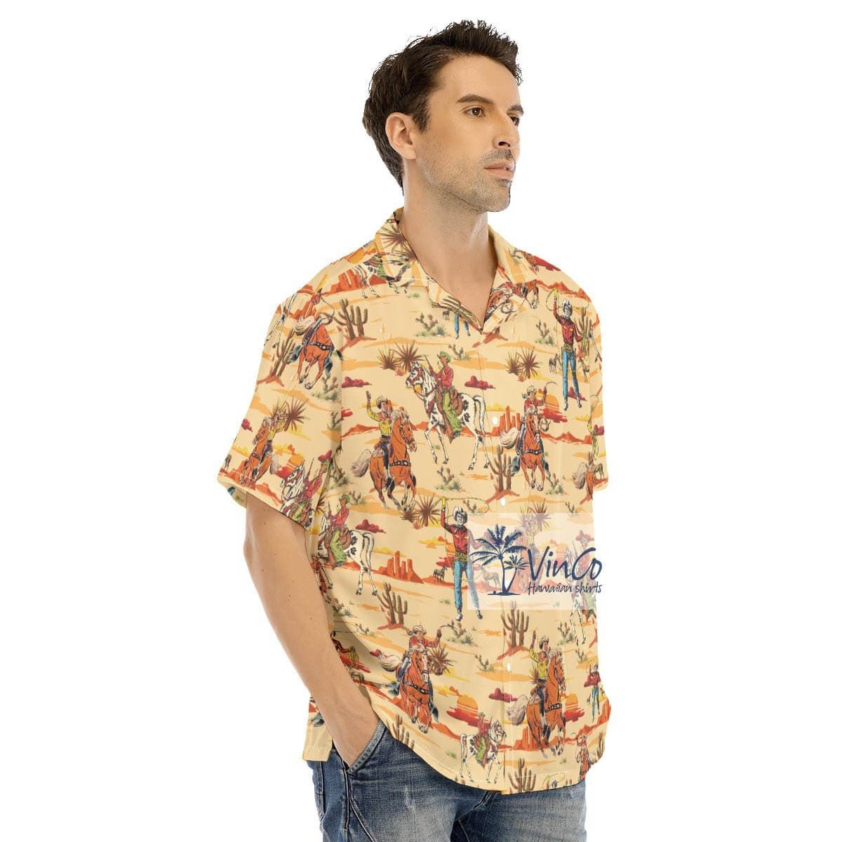 Western Cowboy Hawaiian Shirt (1)