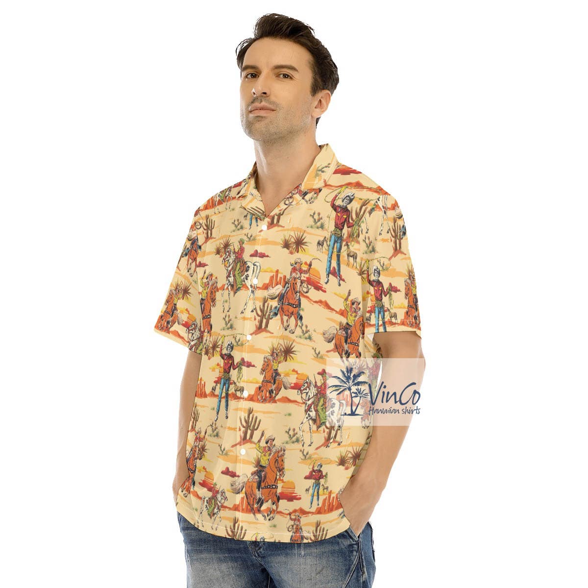 Western Cowboy Hawaiian Shirt