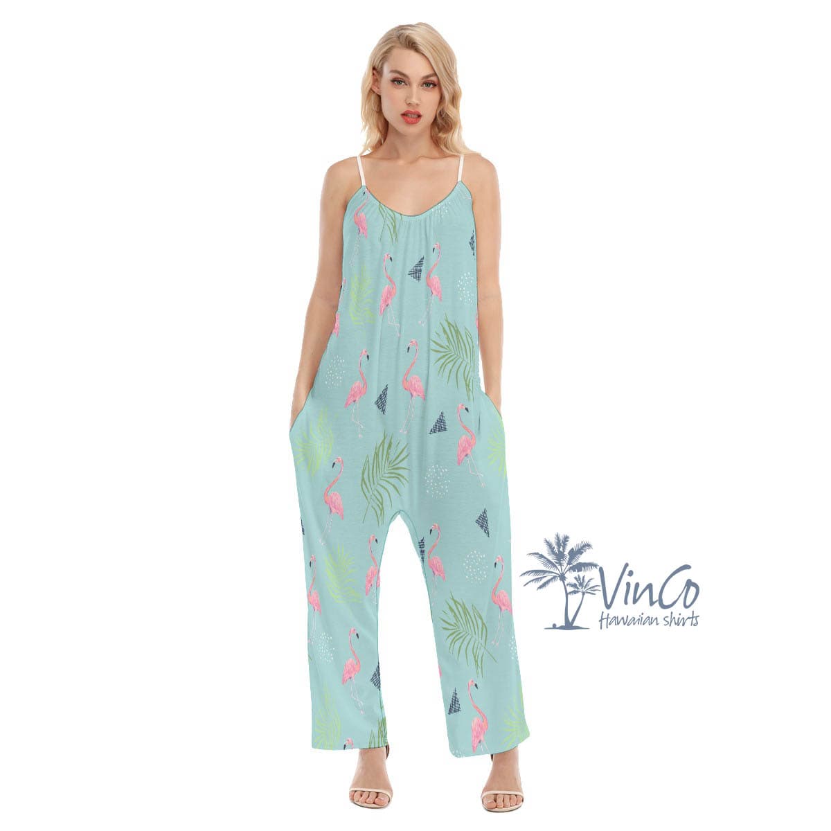Women’s Flamingo Hawaiian Jumpsuits (2)