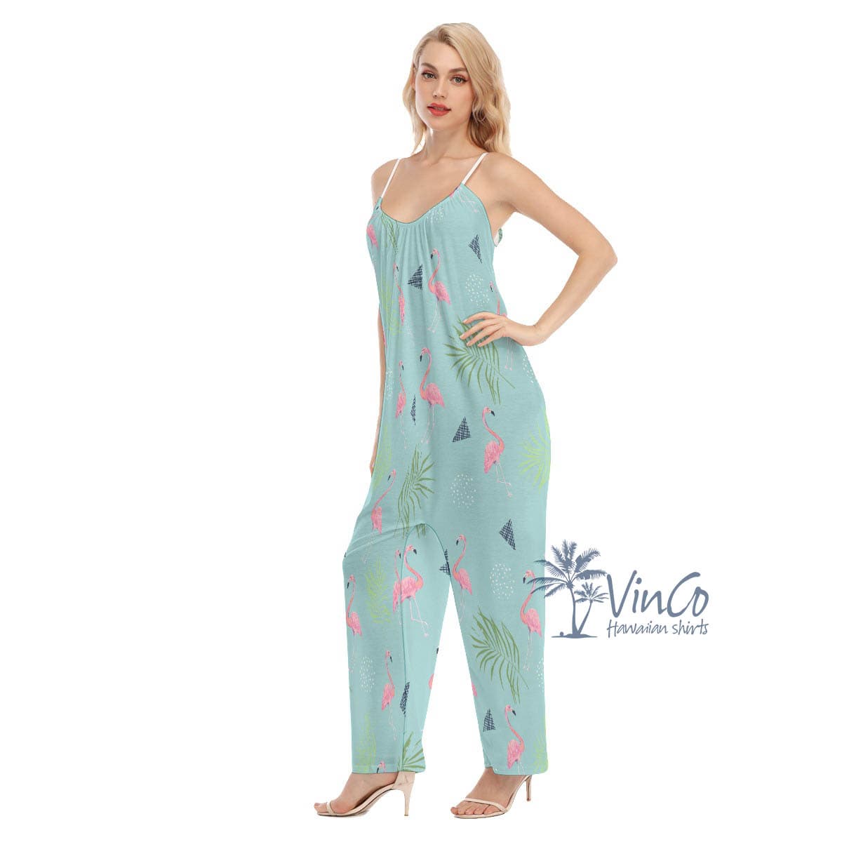 Women’s Flamingo Hawaiian Jumpsuits (4)