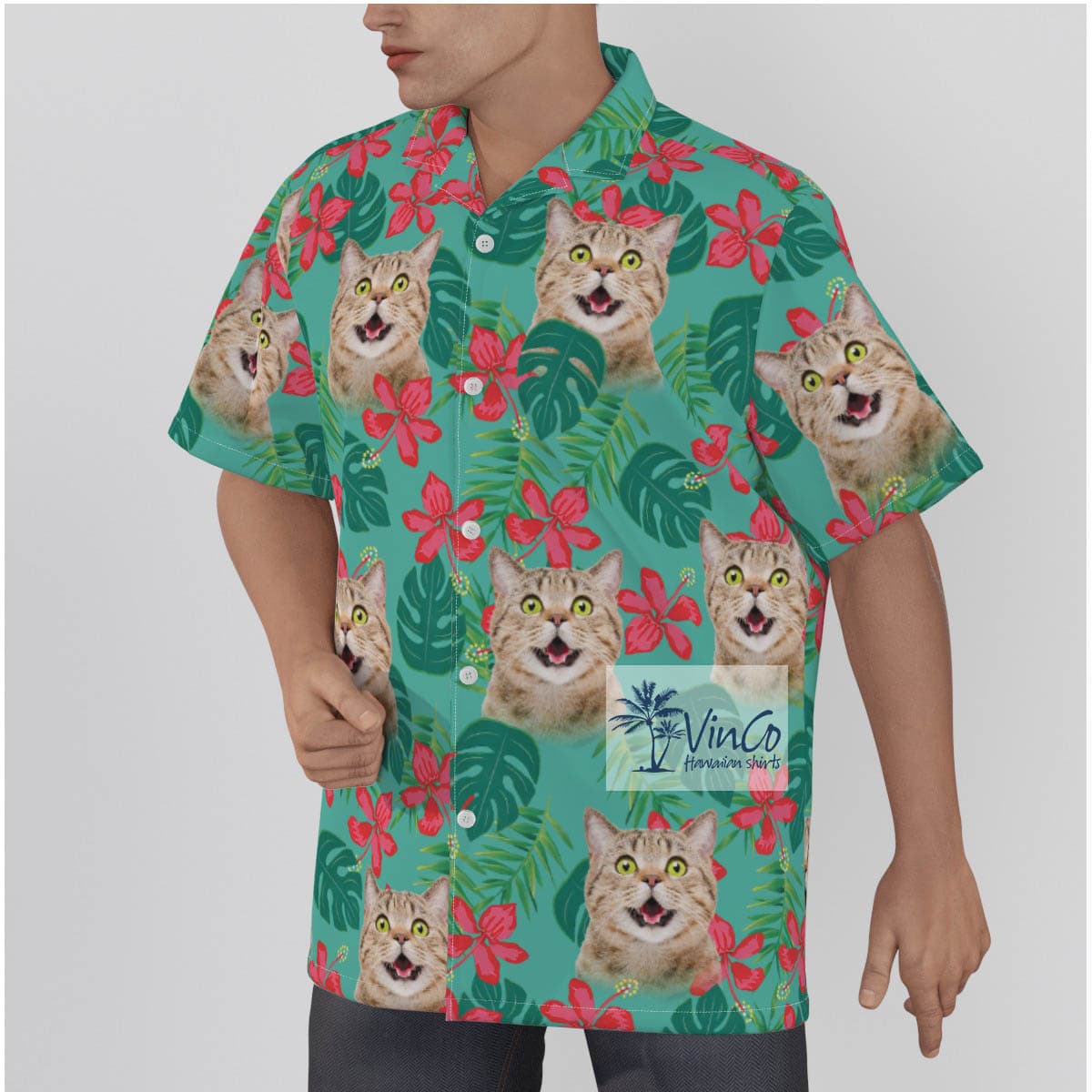 Custom Cat Hawaiian Shirt (2)