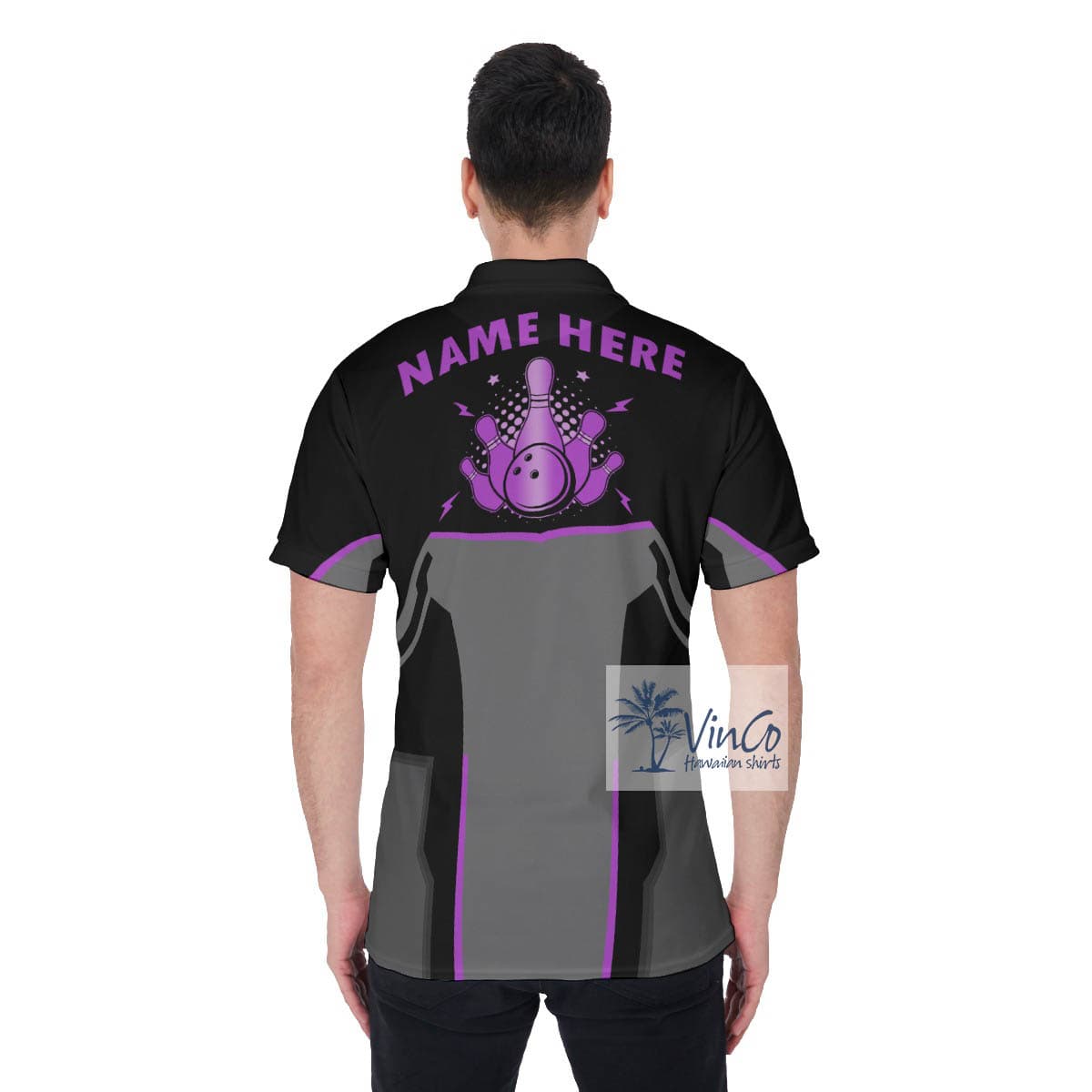 Custom Name Men’s Bowling Shirt (2)