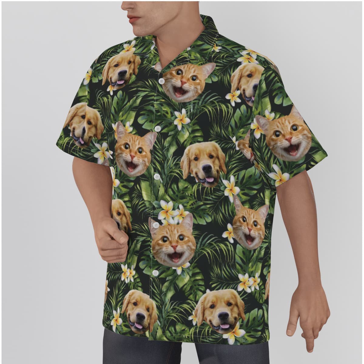 Custom Your Pet Face Aloha Shirt (1)