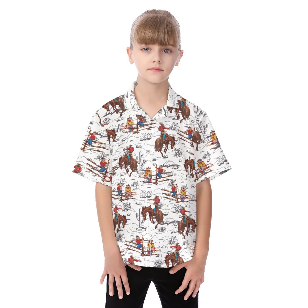 Kid's Cowboy Aloha Shirt