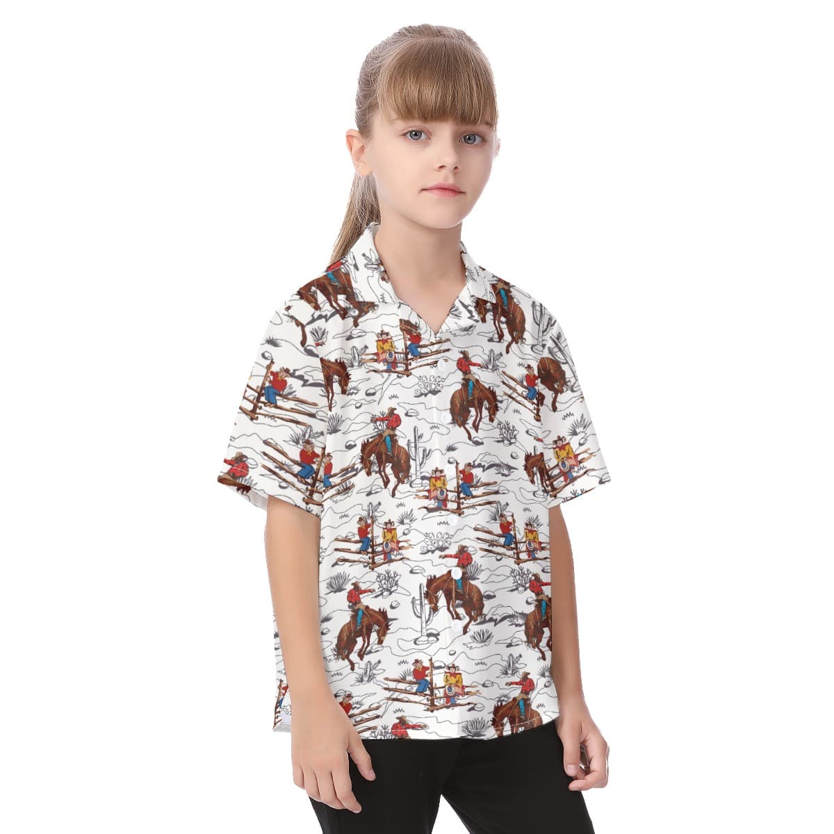 Kid’s Cowboy Aloha Shirt (2)