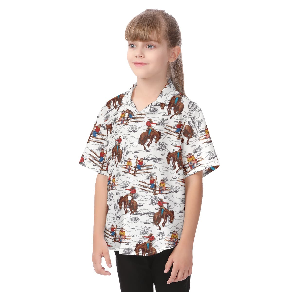 Kid’s Cowboy Aloha Shirt (3)