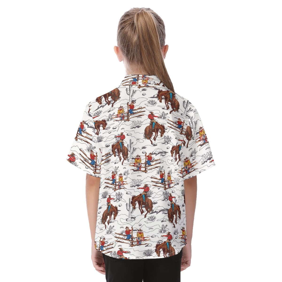 Kid’s Cowboy Aloha Shirt (4)