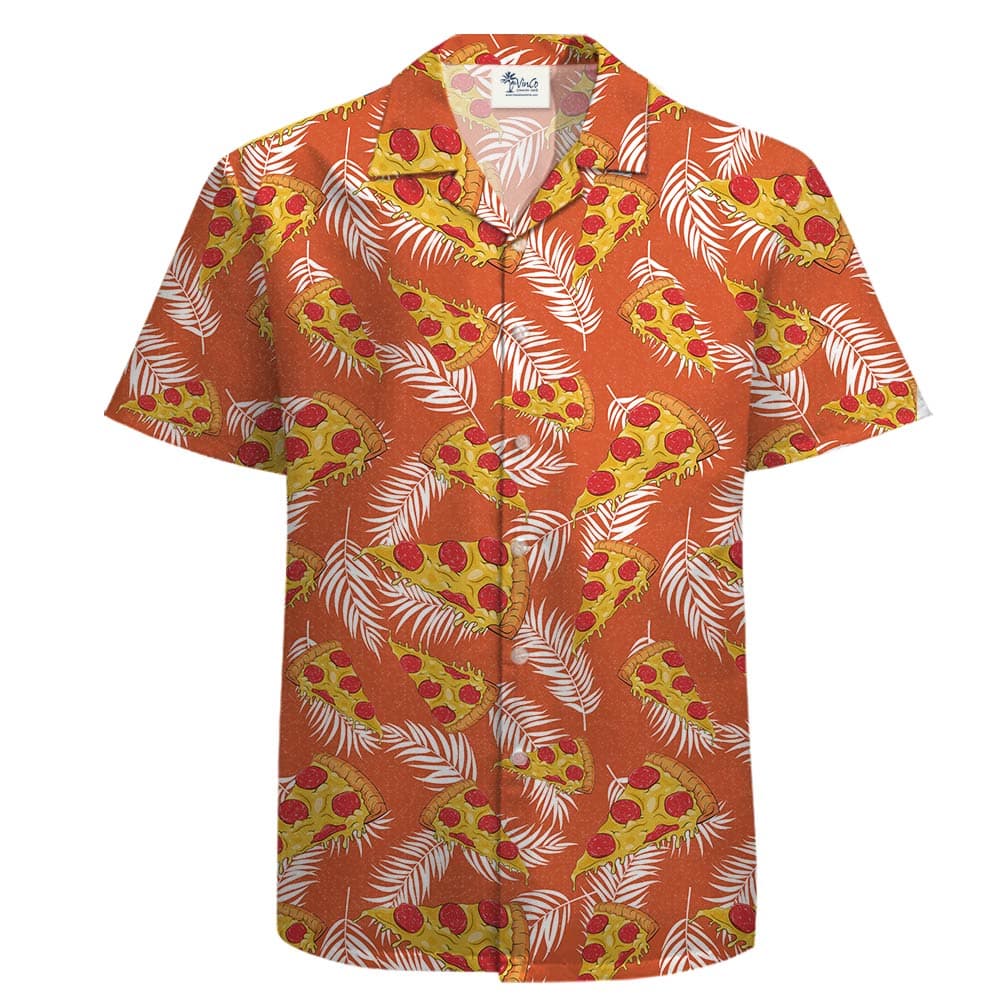Pizza Cotton Hawaiian Shirt (2)