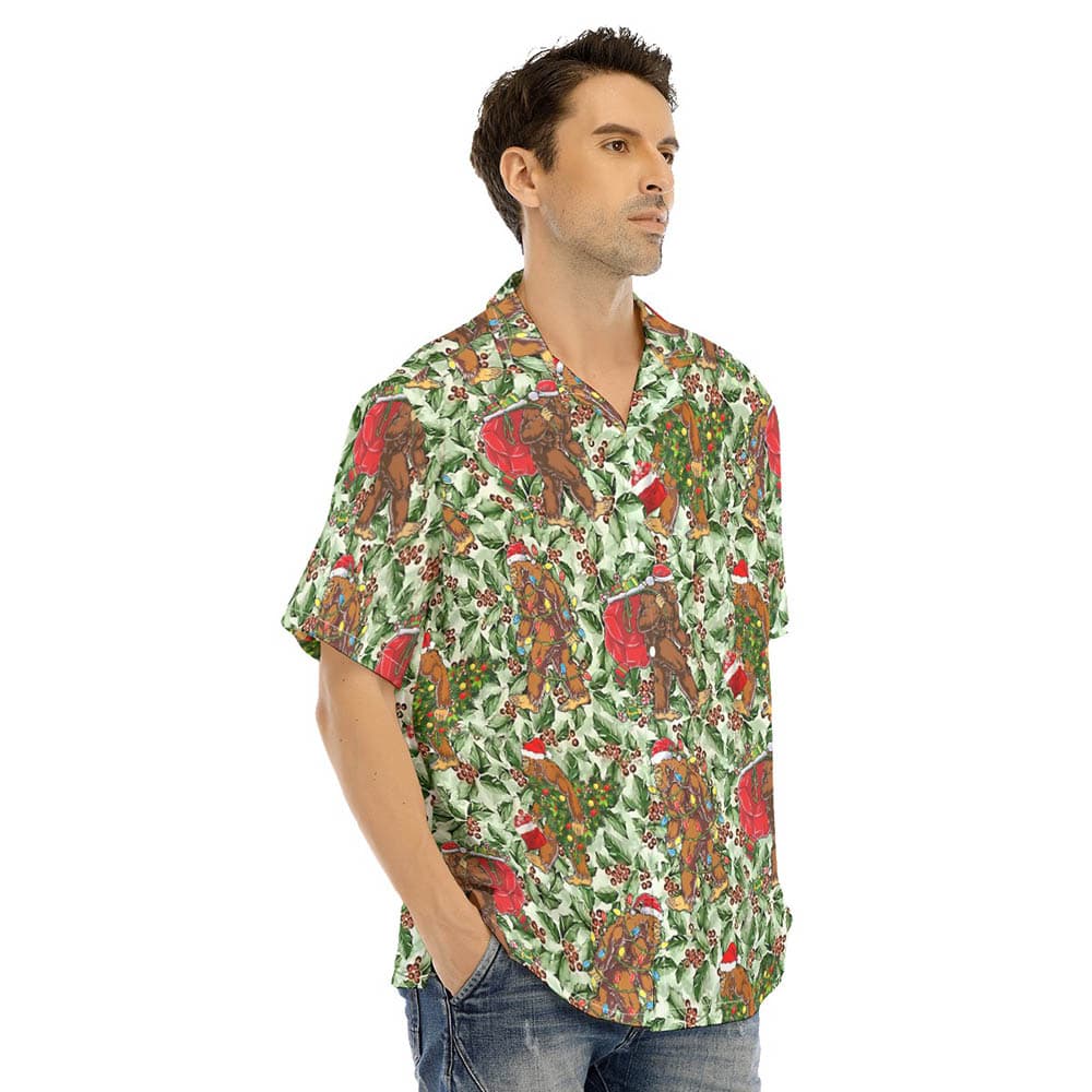 Funny Bigfoot Xmas Hawaiian Shirt (2)