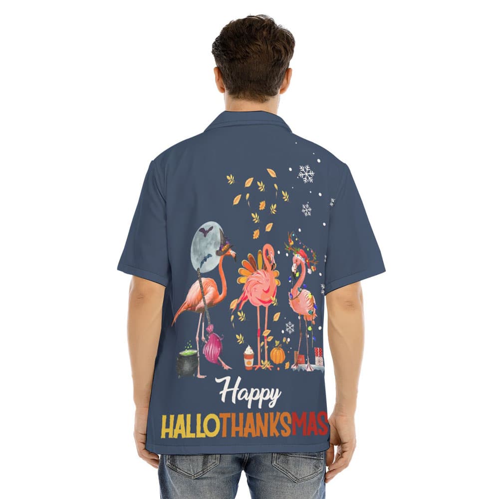 Flamingo Holliday Hawaiian Shirt (1)