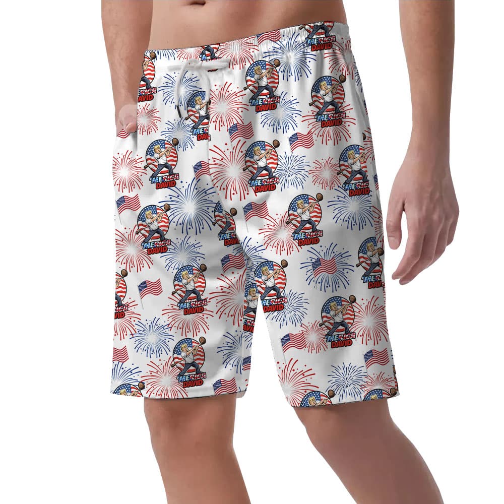 American Pride Men’s Hawaiian Shorts4