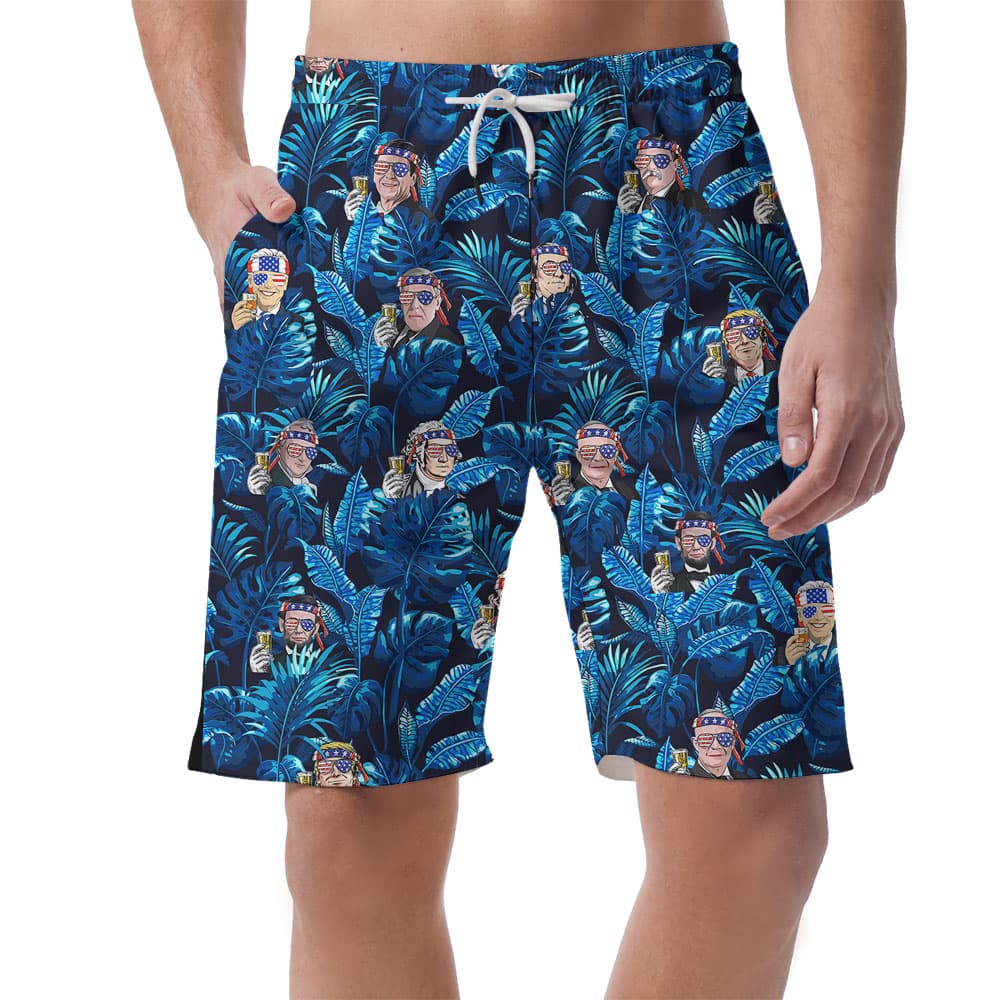 American Pride Tropical Men's Shorts1