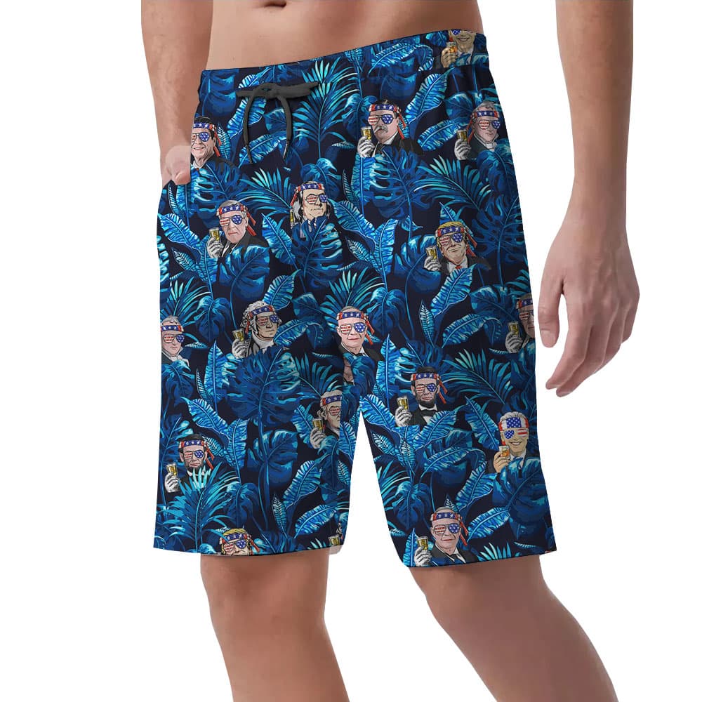 American Pride Tropical Men’s Shorts4
