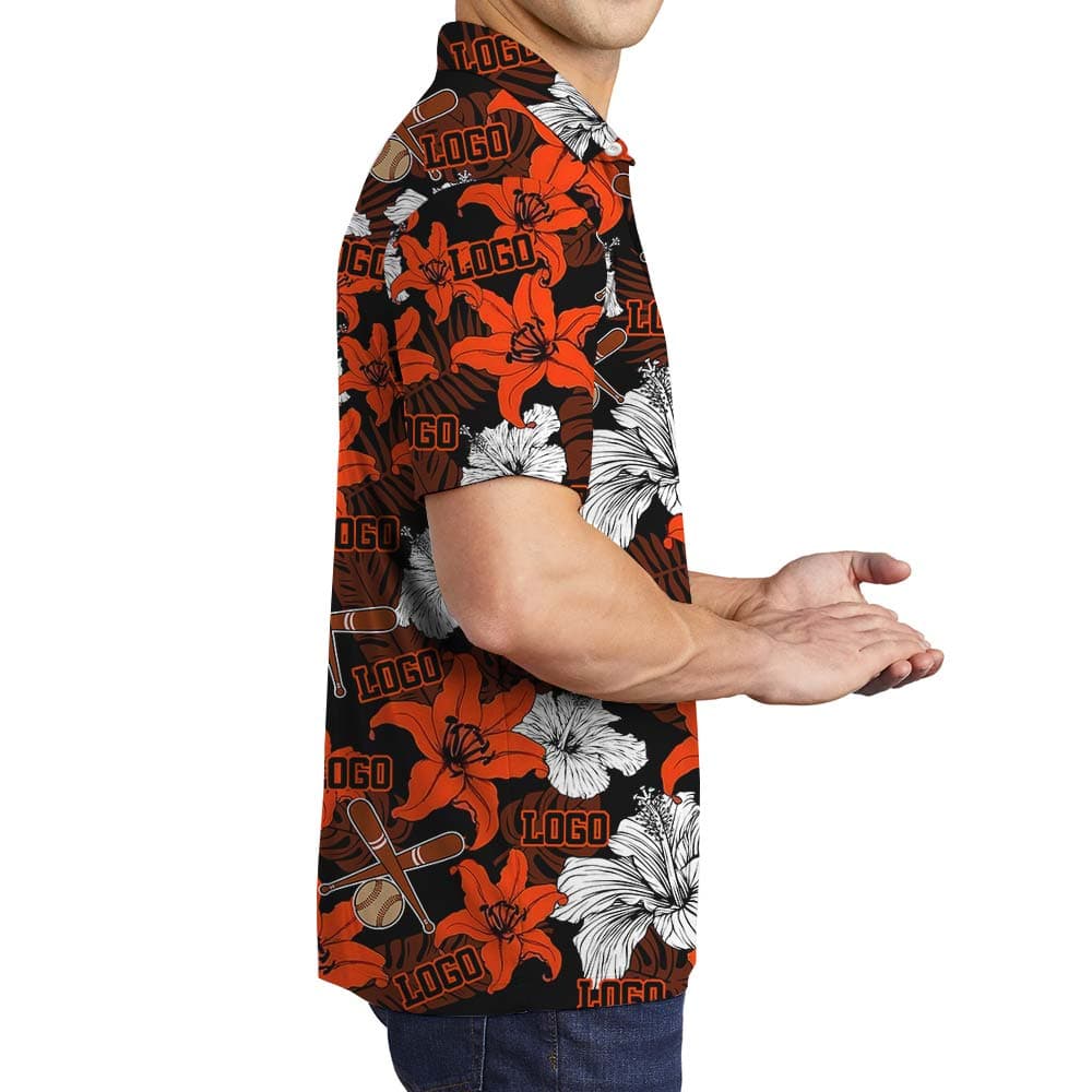 Baseball 9- Men polo right