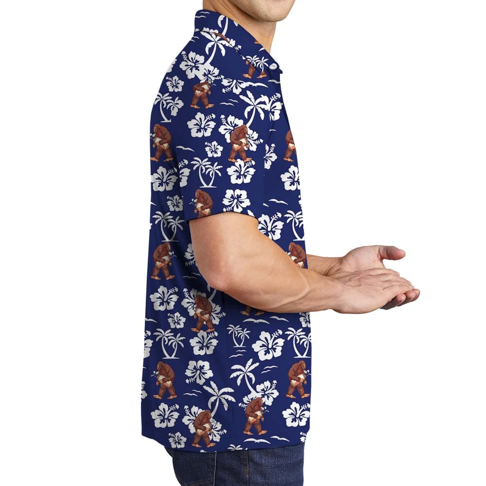 Bigfoot Navy Mens Golf Polo Shirts3