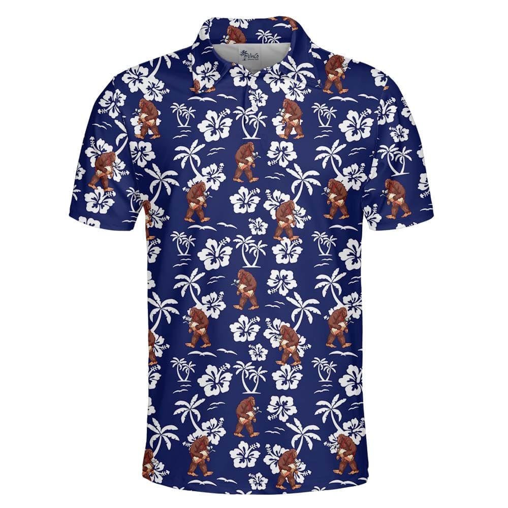 Bigfoot Navy Mens Golf Polo Shirts