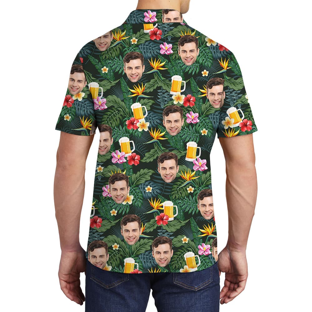 Cool Beer Tropical Men’s Polo Shirt1