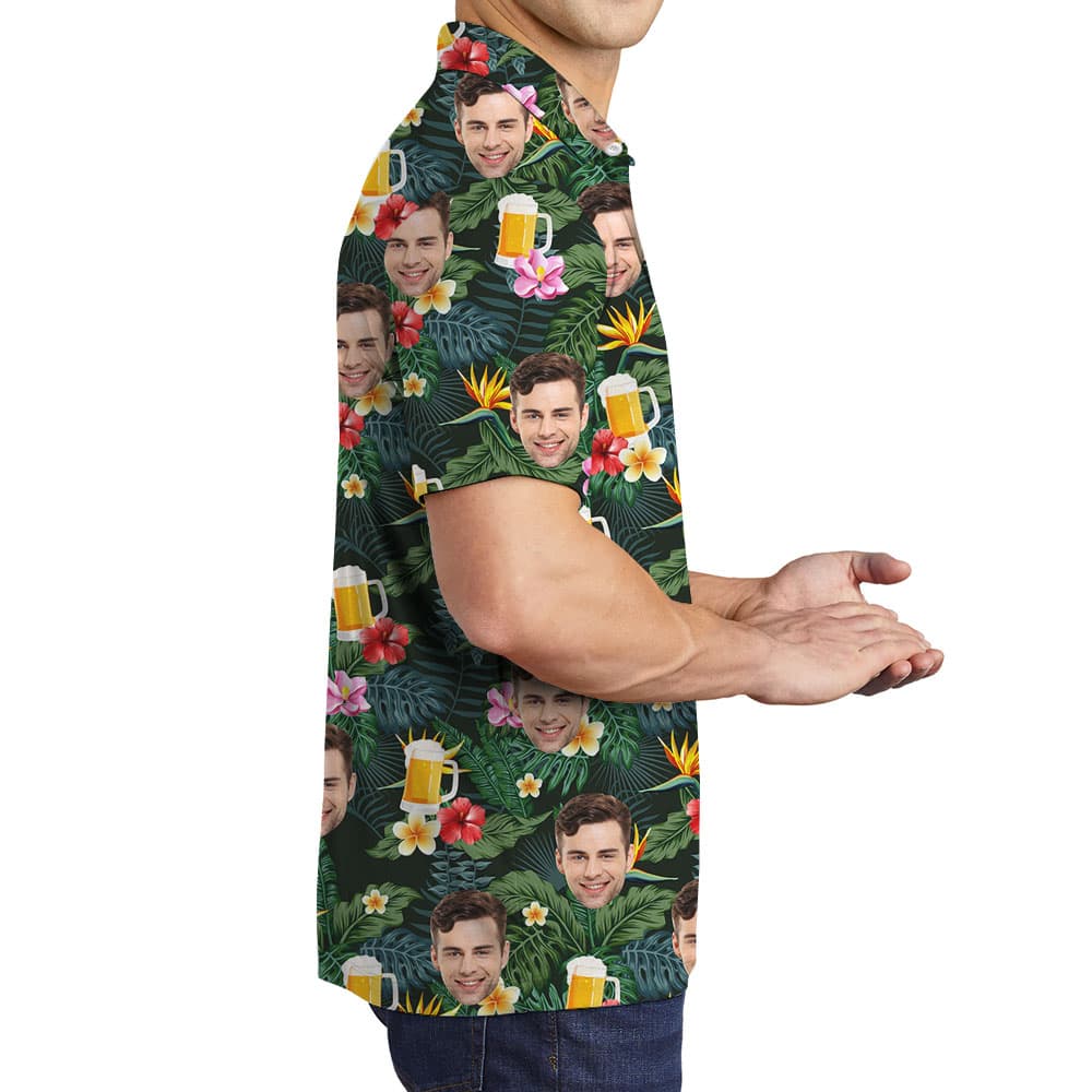 Cool Beer Tropical Men’s Polo Shirt3