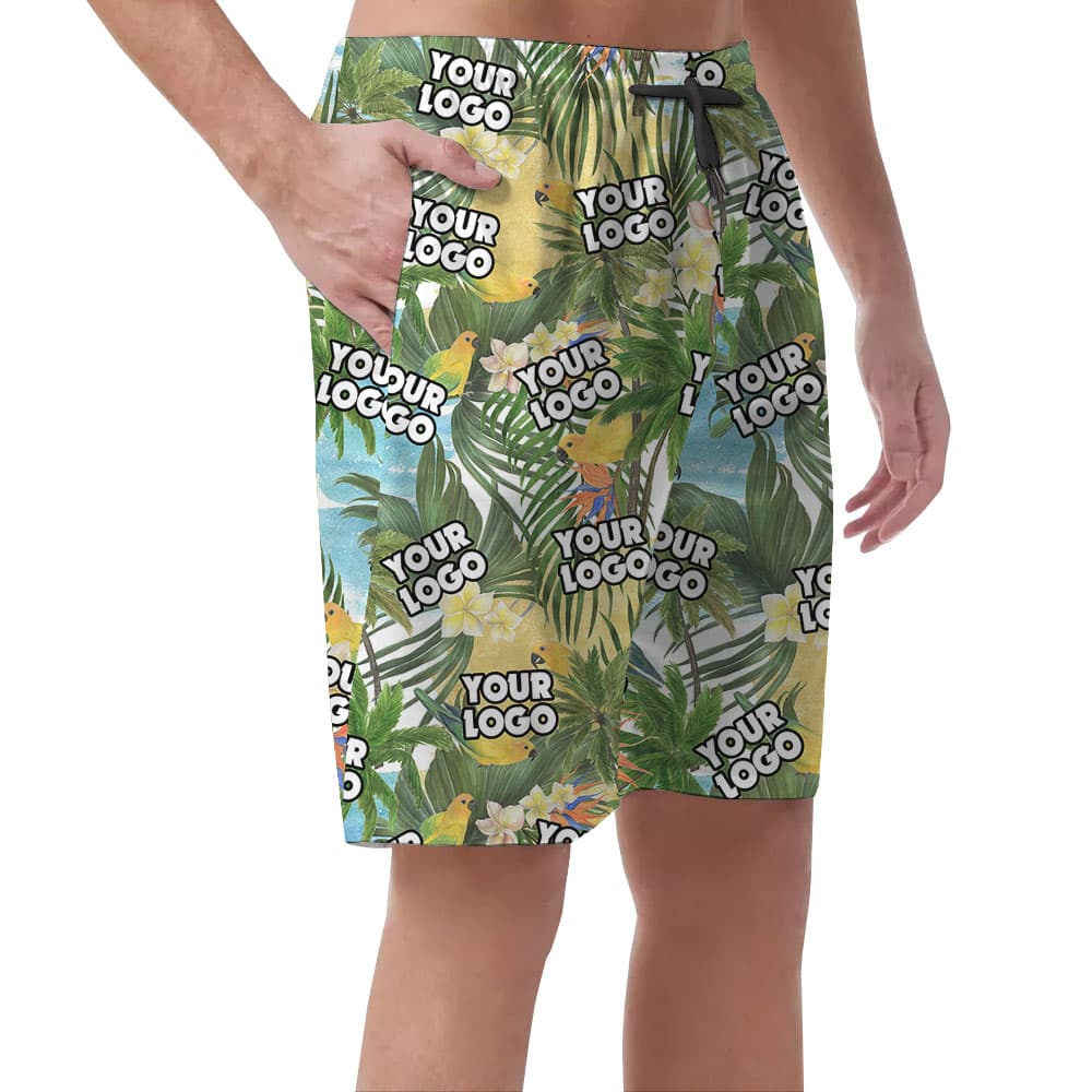 Custom Logo Hawaiian Shorts For Men3