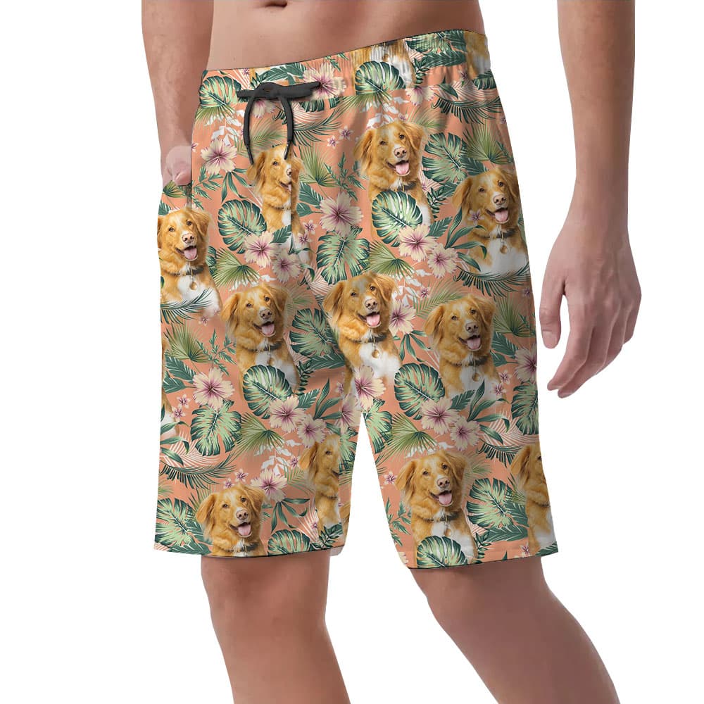 Custom Picture Men’s Hawaiian Shorts4