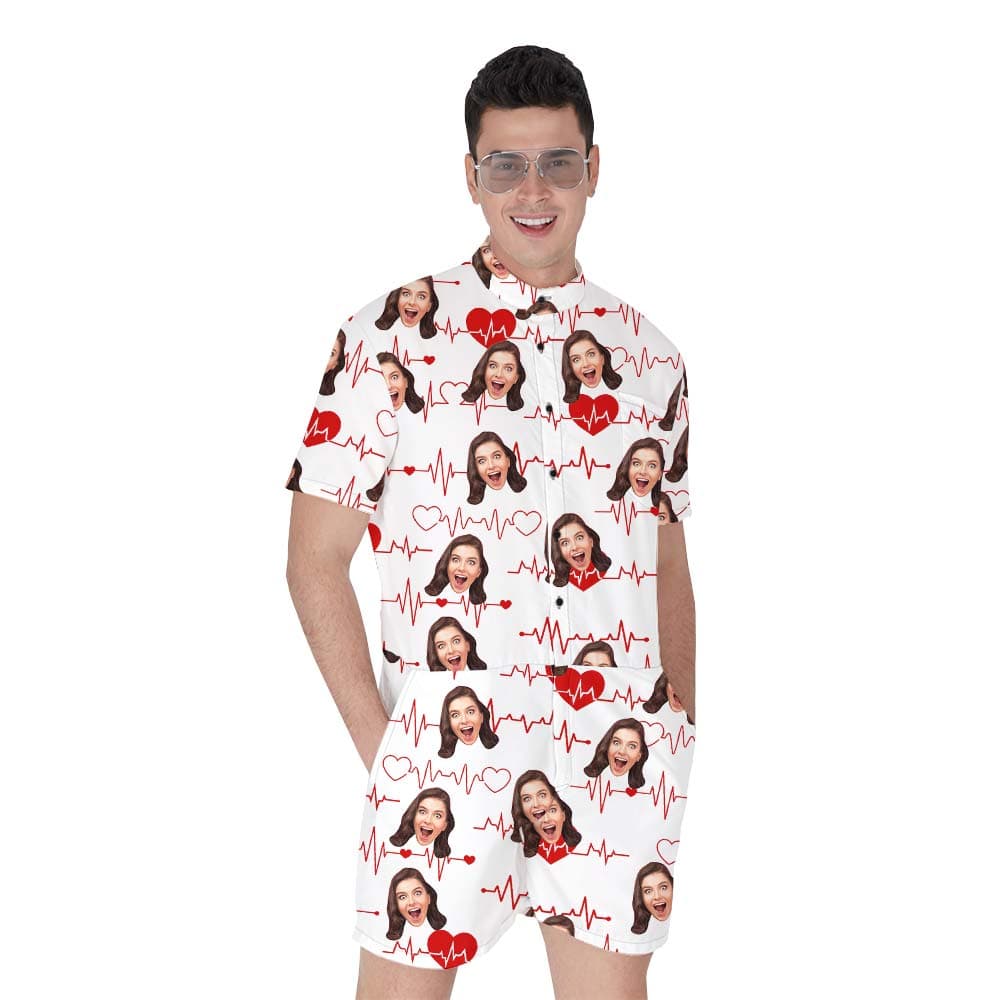 Hawaiian Custom Romper Men Love-Beating