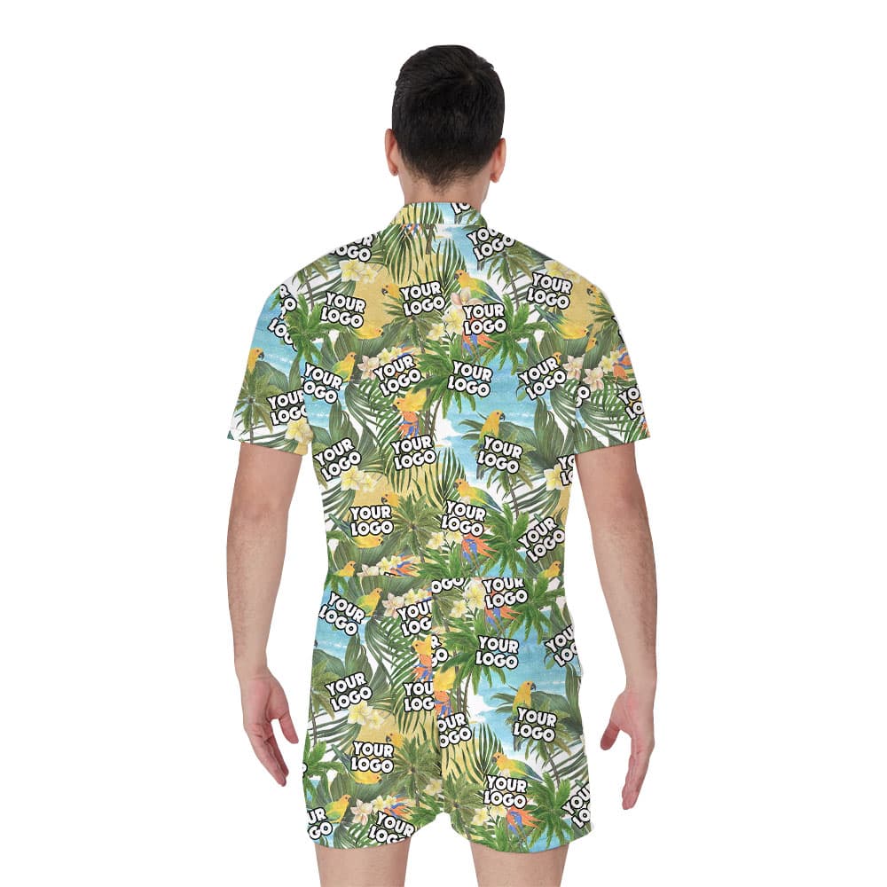 Personalized Logo Men’s Beach Romper2