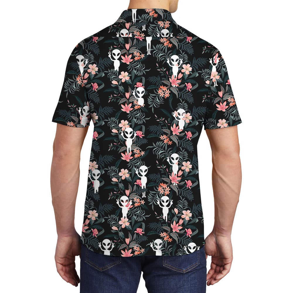 UFO Spaceman Men’s Polo Shirts1