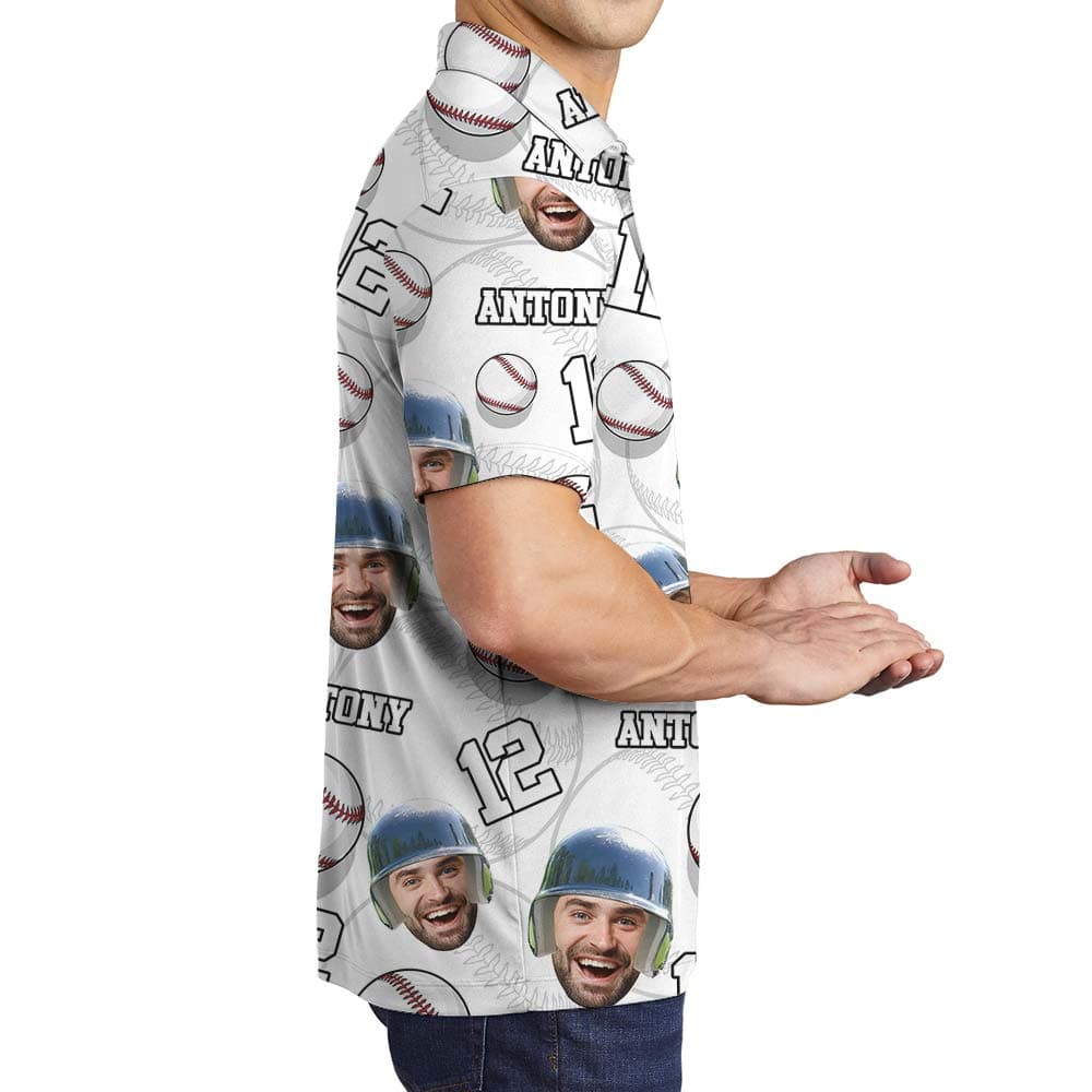 Baseball 9- Men polo right