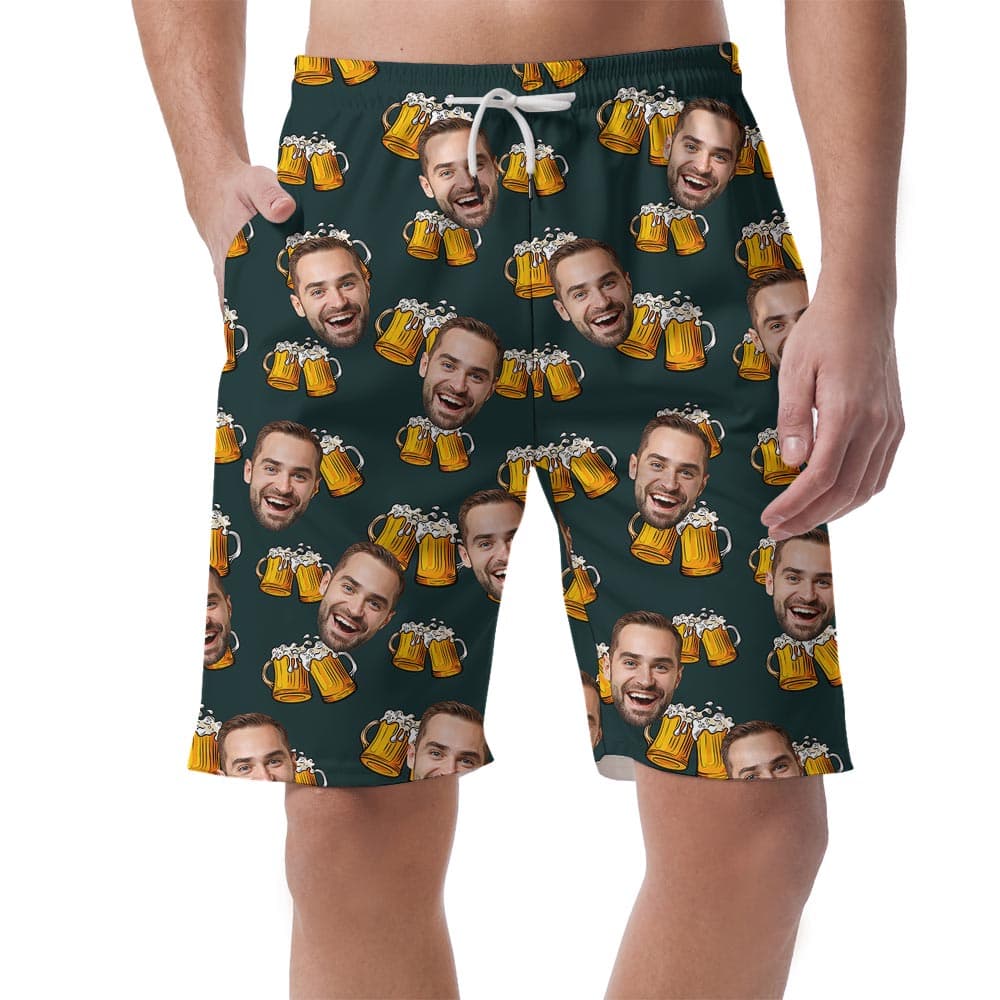 Funny Beer Custom Hawaiian Shorts Men
