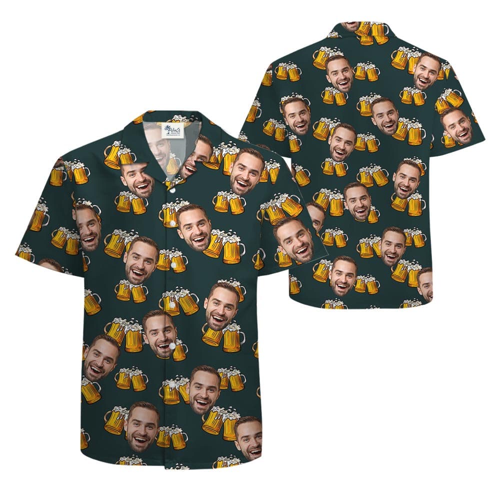 Beer 2- Hawaiian shirt_front back