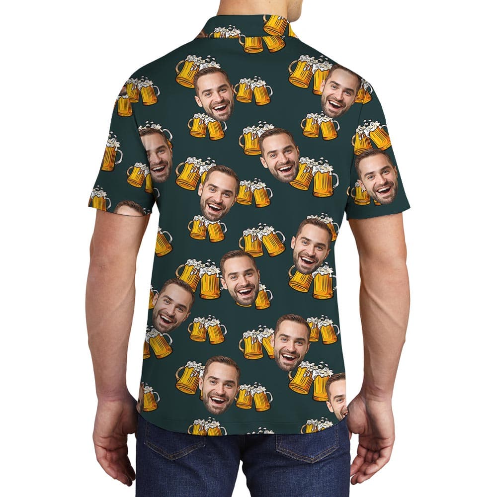 Beer 7- Men polo Back